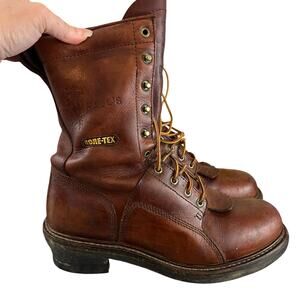 J.H. Hall Hall's Lineman Goretex Climbing Leather Boots Size 10.5D Soft Toe